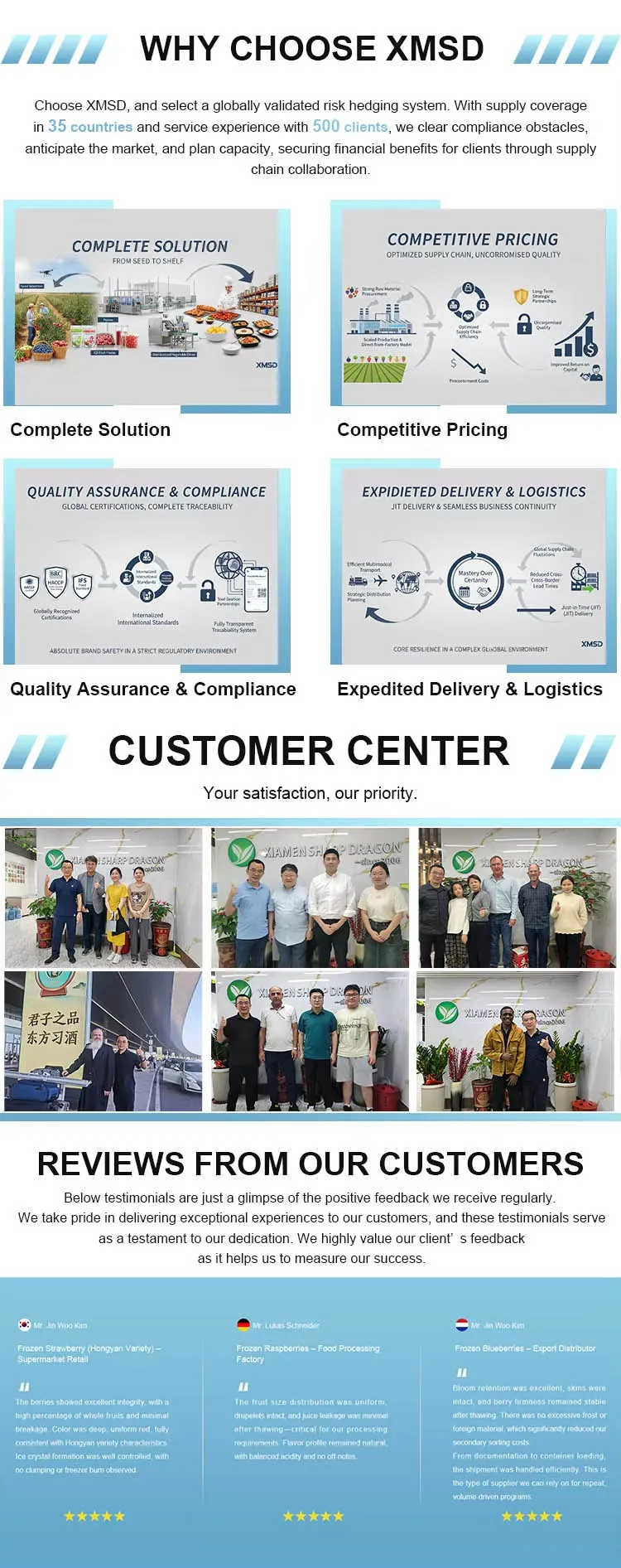 WHY CHOOSE XMSD WHY CHOOSE XMSD
